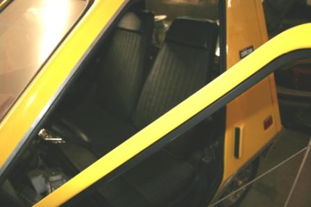 View of the driver's seat